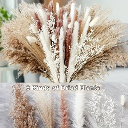 Natural Reed Grass Christmas Dried Flowers Bouquet Finished Product