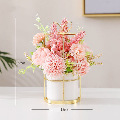 Dried Flower Bouquet Simulation Artificial Flowers Home Decoration Ornaments